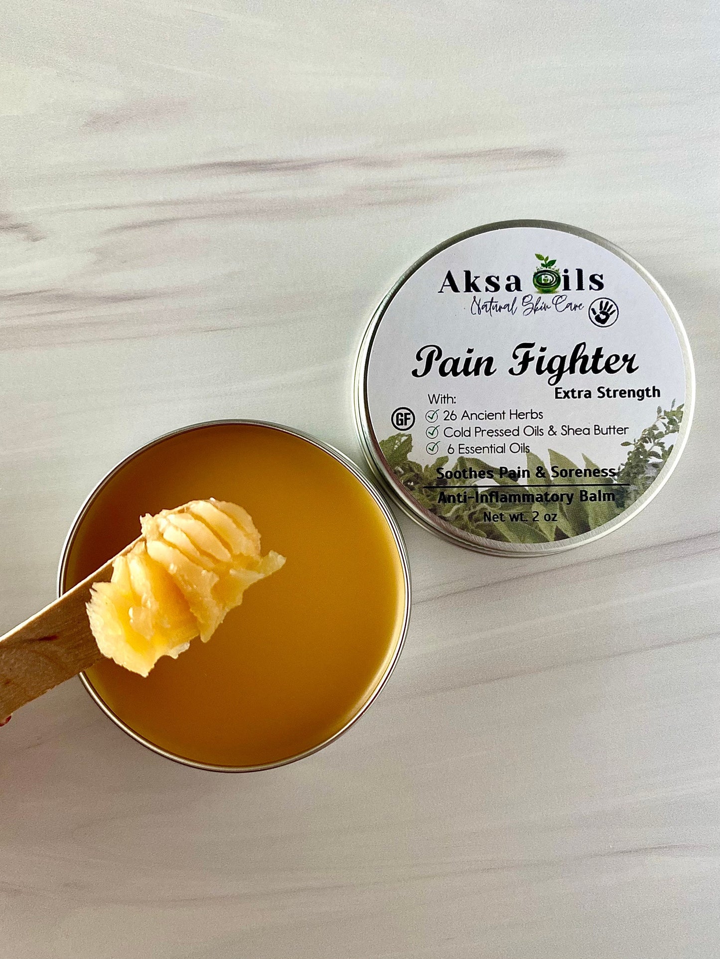 Natural Balm for Chronic Pain, Extra Strength Pain Reliever for Arthritis, Sciatica, Joints, Neck & Muscles, Soothing Oils and Organic Herbs - AksaOils 